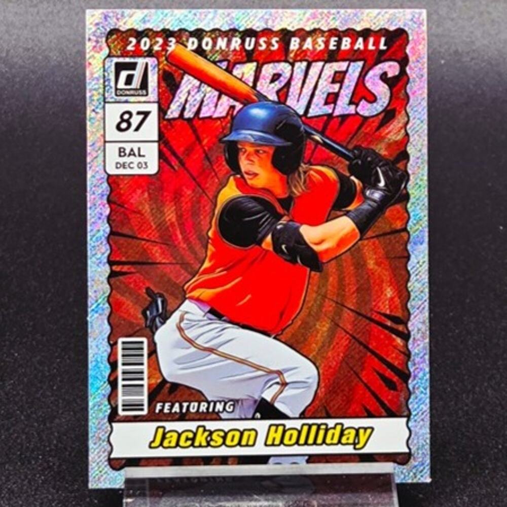 Jackson Holliday Donruss Marvels Silver RC Baltimore Orioles Star Rookie